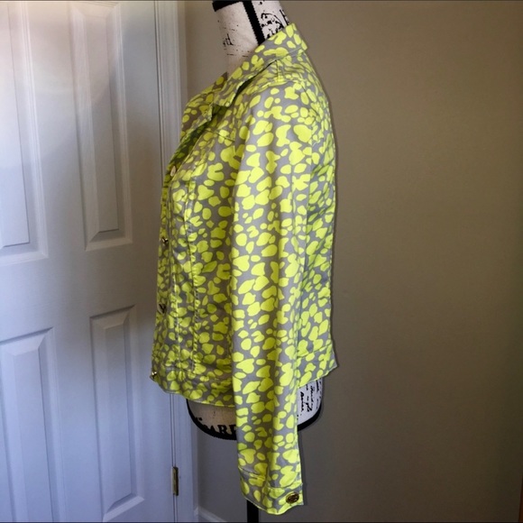Neon Animal Print CYNTHIA ROWLEY Jacket - Picture 2 of 6